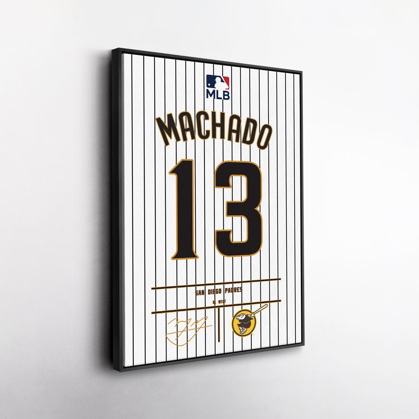 Manny Machado Padres Jersey Canvas Print | Wall Art Decor