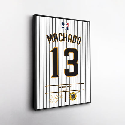 Manny Machado Padres Jersey Canvas Print | Wall Art Decor