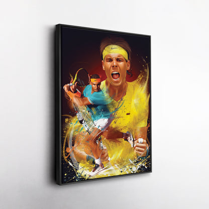 Rafael Nadal Canvas Print | Tennis Legend Wall Art