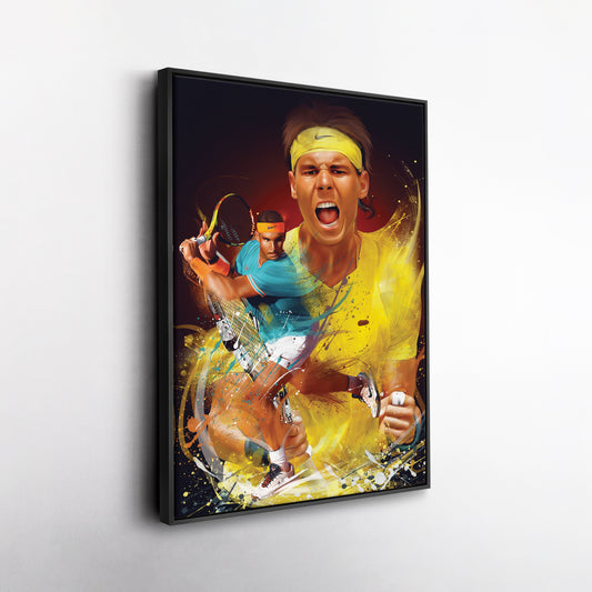 Rafael Nadal Canvas Print | Tennis Legend Wall Art