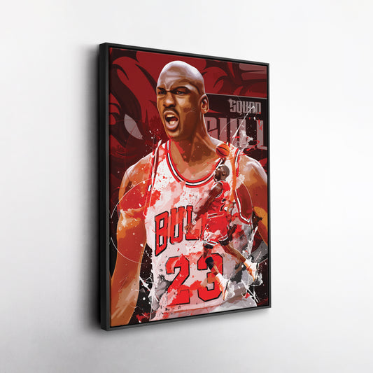 Michael Jordan Bulls Canvas Print | Chicago Basketball Wall Art