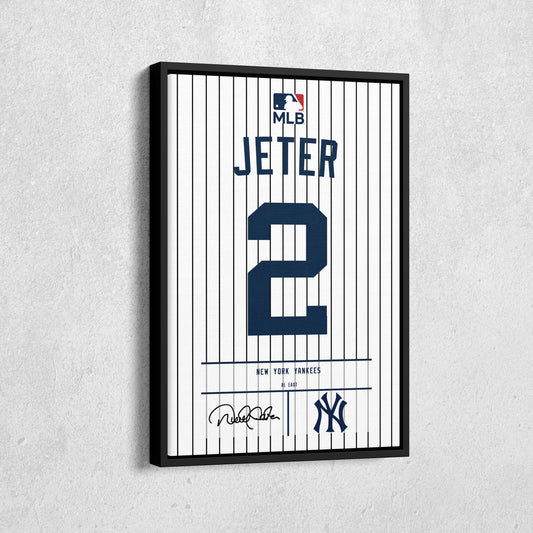 Derek Jeter Yankees Jersey Art