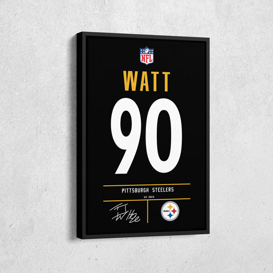 T. J. Watt Steelers Jersey Art