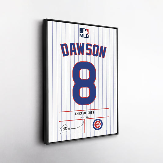 Andre Dawson Cubs Jersey Canvas Print | Wall Art Decor