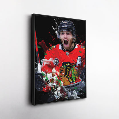 Patrick Kane Chicago Blackhawks Canvas Print | NHL Hockey Wall Art
