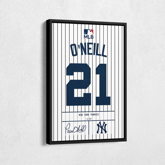 Paul O'Neill Yankees Jersey Canvas Print | Wall Art Decor