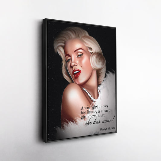 Marilyn Monroe Blonde Quote Canvas Print | Iconic Wall Art