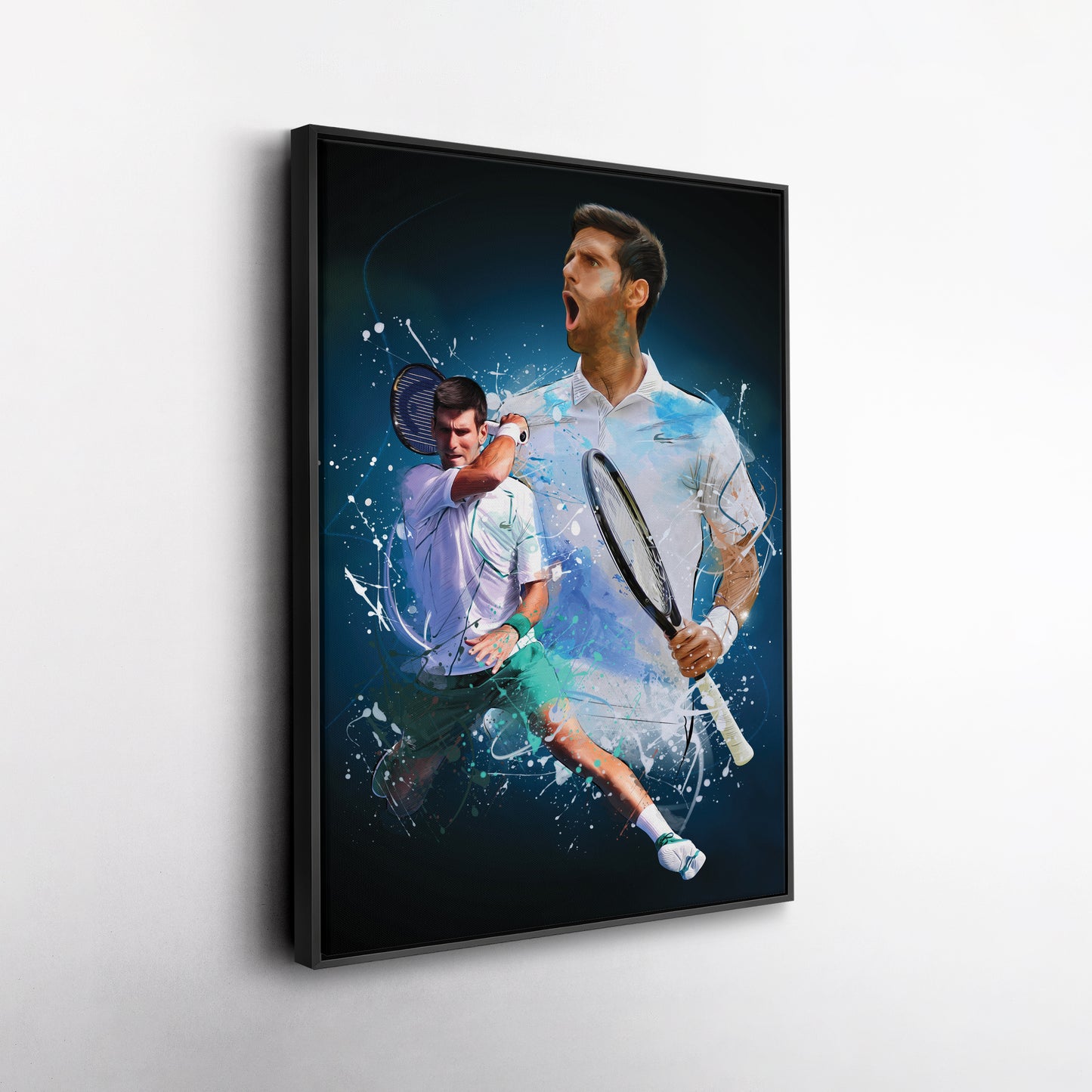 Novak Djokovic Canvas Print | Tennis Champion Wall Art