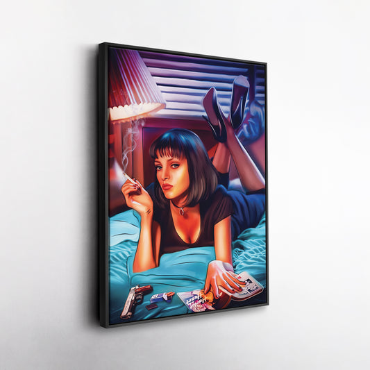 Mia Wallace Canvas Print | Pulp Fiction Cult Movie Wall Art