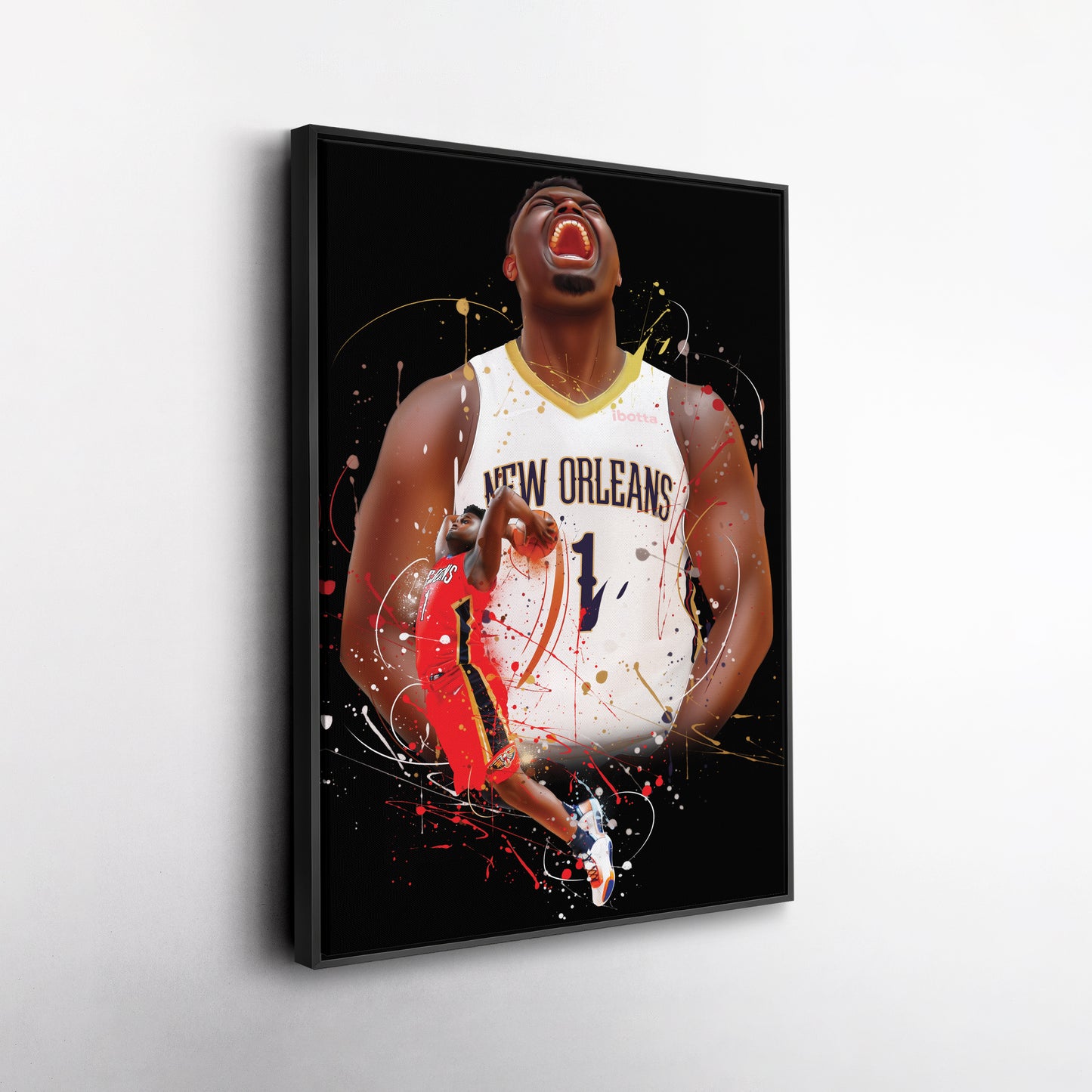Zion Williamson Pelicans Canvas Print | New Orleans Basketball Wall Art