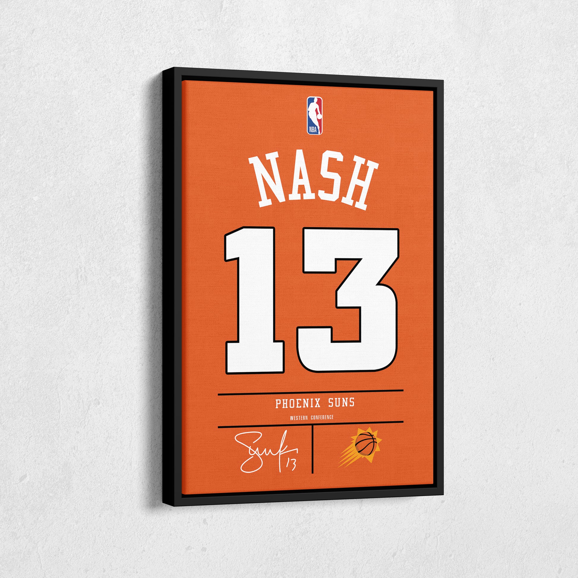 Steve Nash Suns Jersey Canvas Print | Wall Art Decor