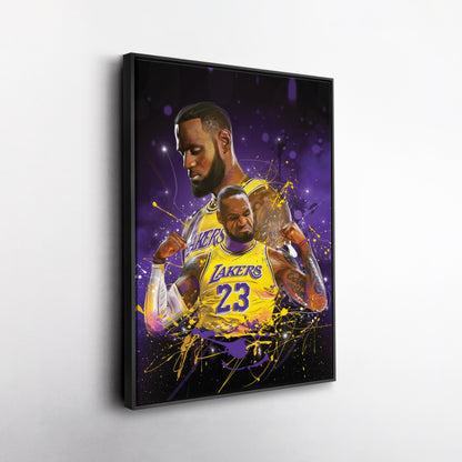 LeBron James Lakers Canvas Print | Basketball Legend Wall Art