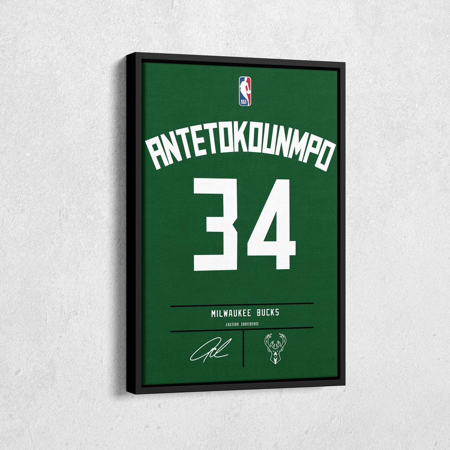 Giannis Antetokounmpo Bucks Jersey Canvas Print | Wall Art Decor