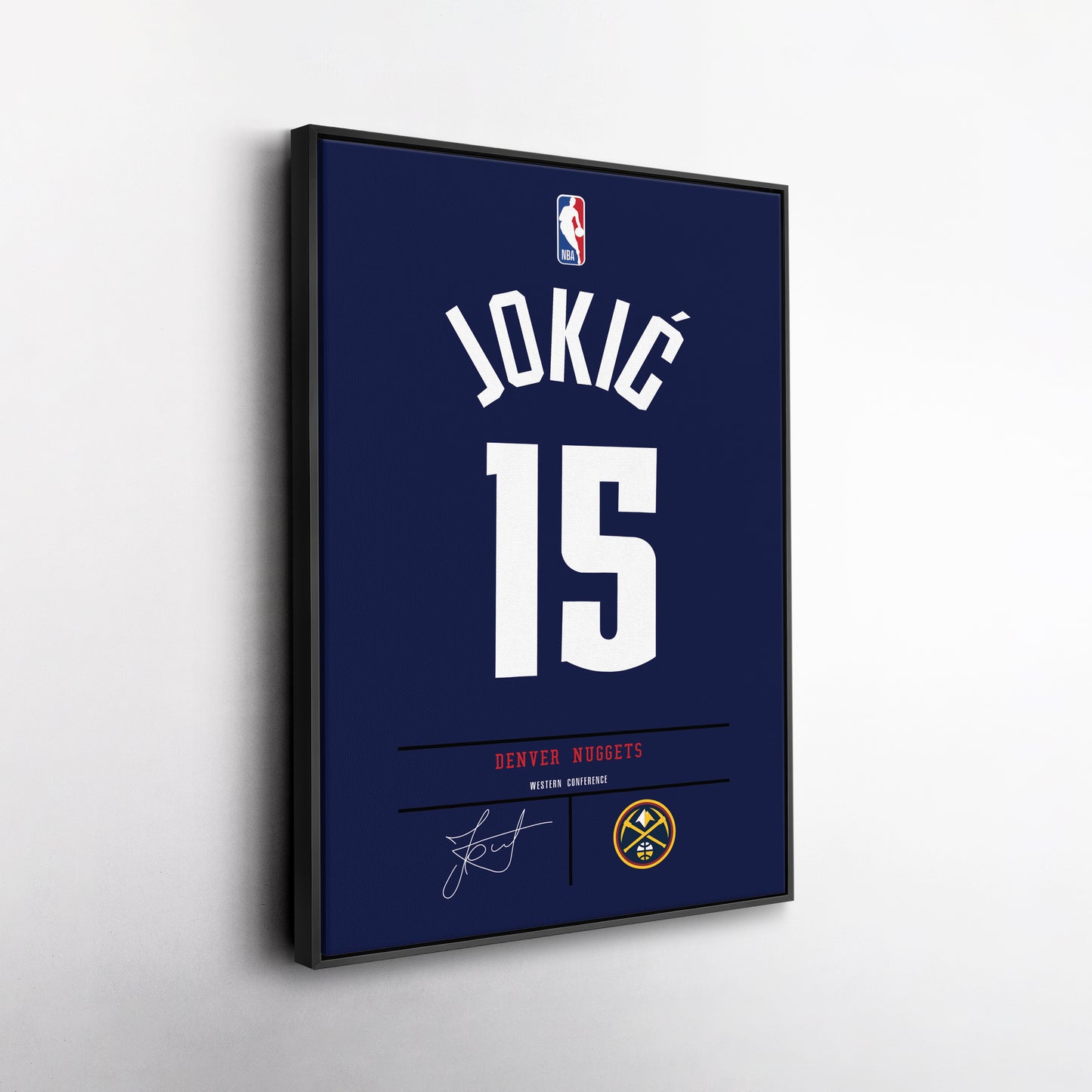 Nikola Jokic Nuggets Jersey Canvas Print | Wall Art Decor