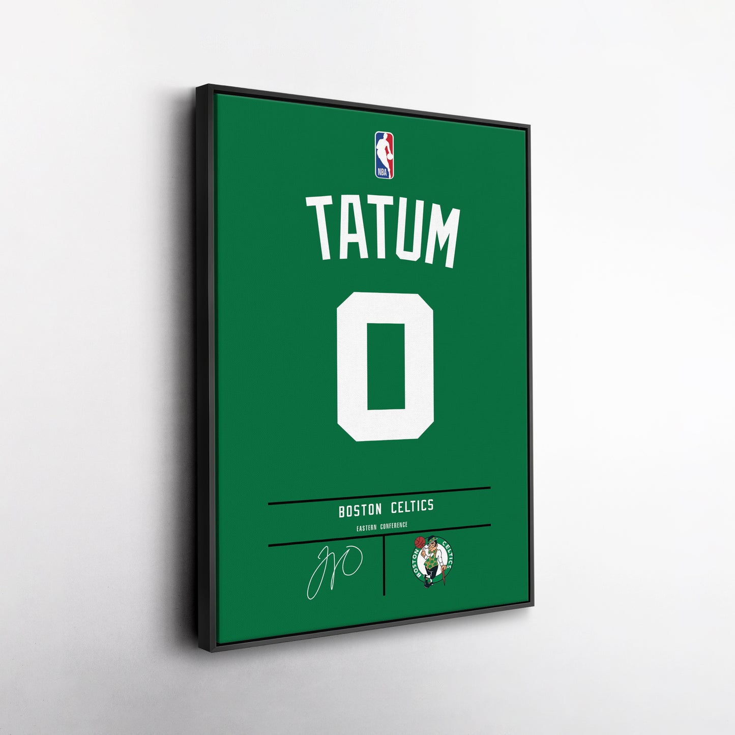 Jayson Tatum Celtics Jersey Canvas Print | Wall Art Decor