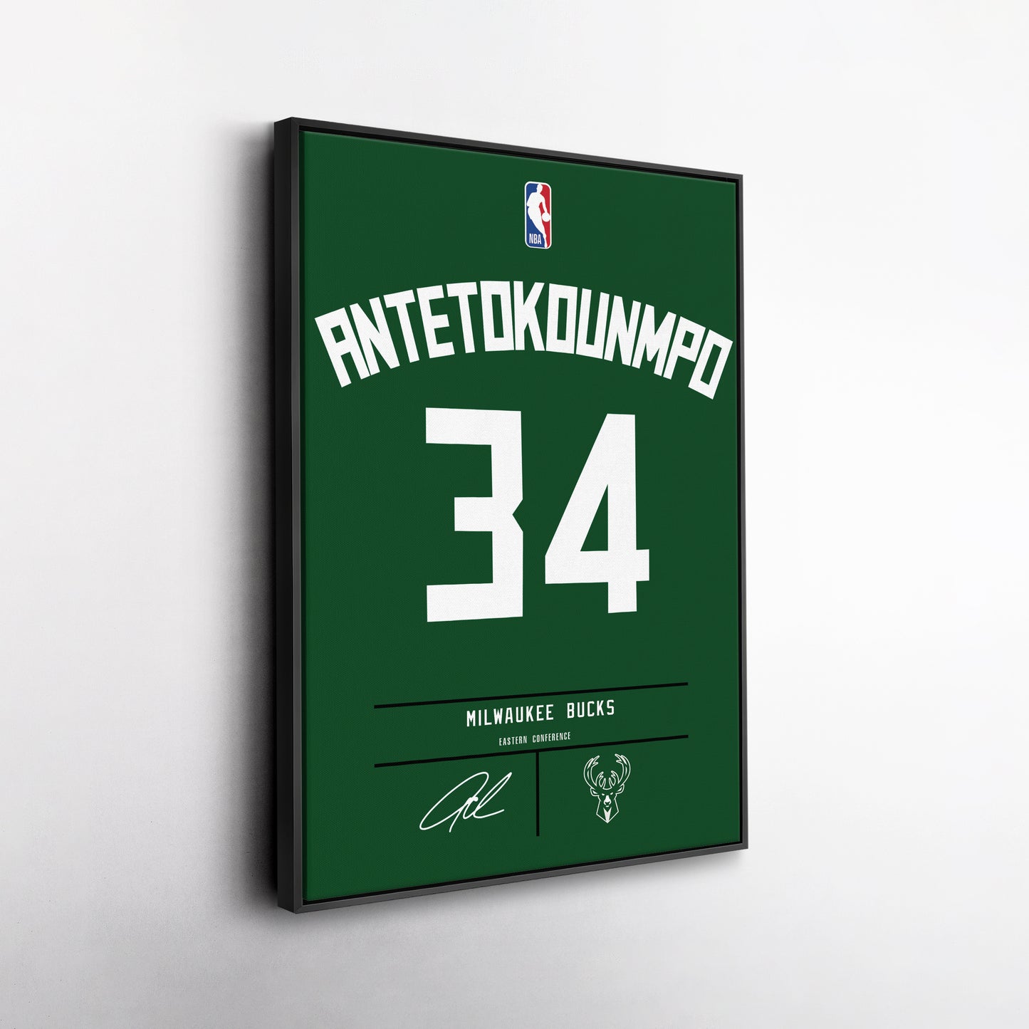 Giannis Antetokounmpo Bucks Jersey Canvas Print | Wall Art Decor