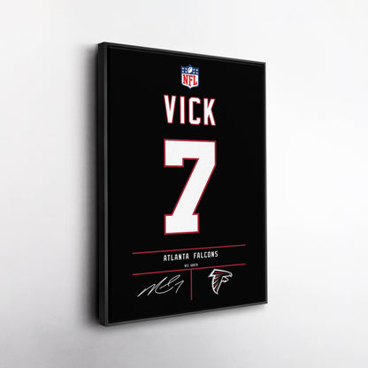 Michael Vick Falcons Jersey Canvas Print | Wall Art Decor