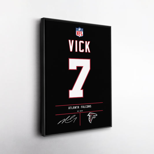 Michael Vick Falcons Jersey Canvas Print | Wall Art Decor