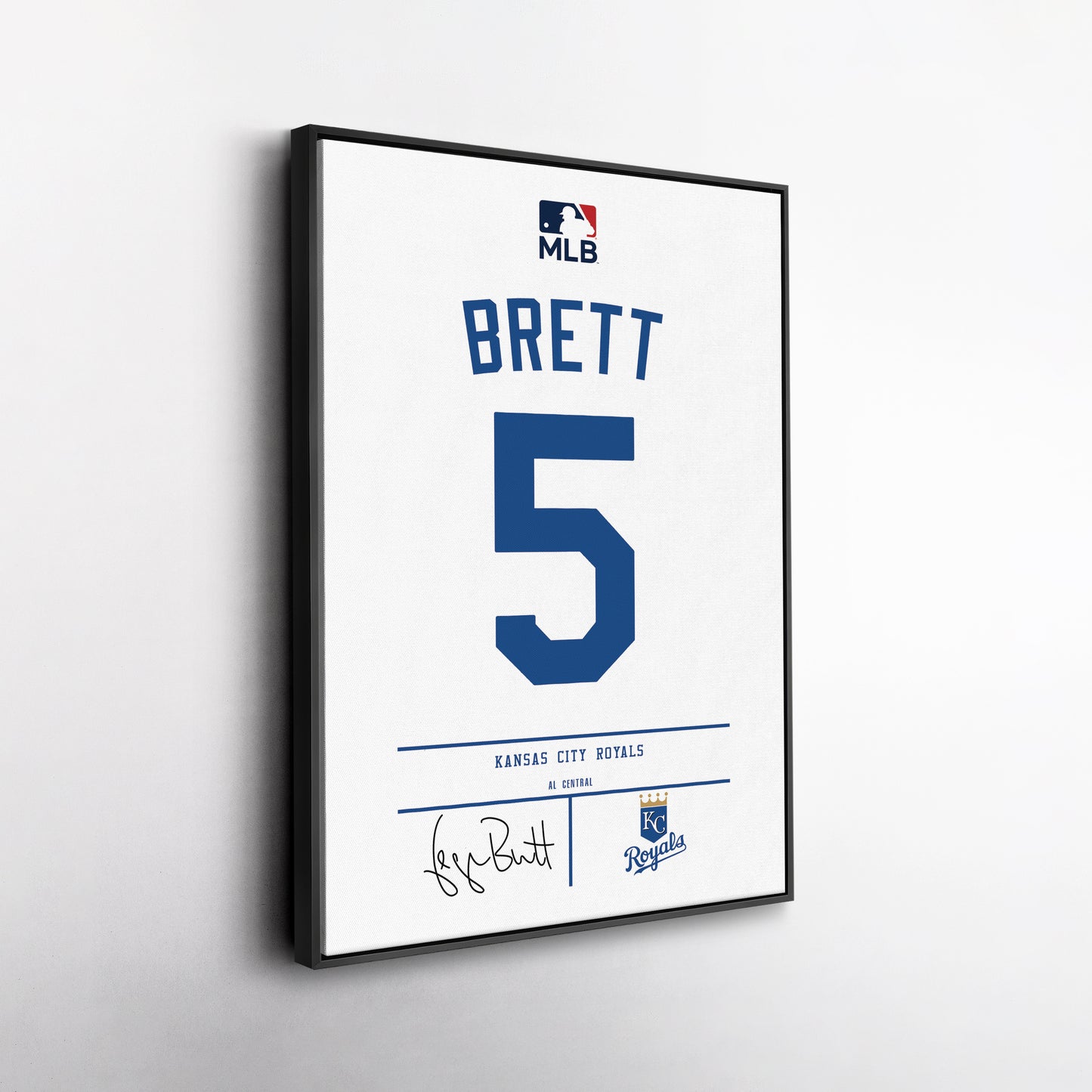 George Brett Kansas City Royals Jersey Canvas Print | Wall Art Decor