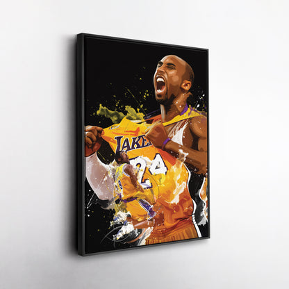 Kobe Bryant Lakers Canvas Print | Los Angeles Basketball Wall Art