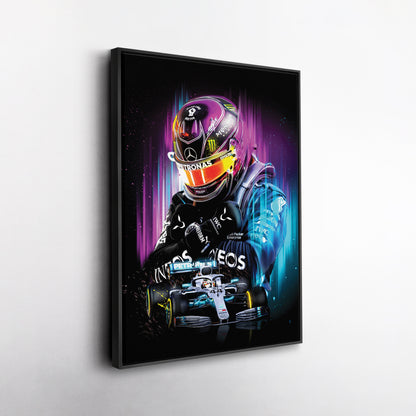 Lewis Hamilton Mercedes-AMG Petronas Canvas Print | F1 Champion Wall Art