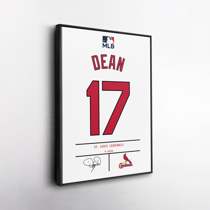 Dizzy Dean  St. Louis Cardinals  Jersey Canvas Wall Art