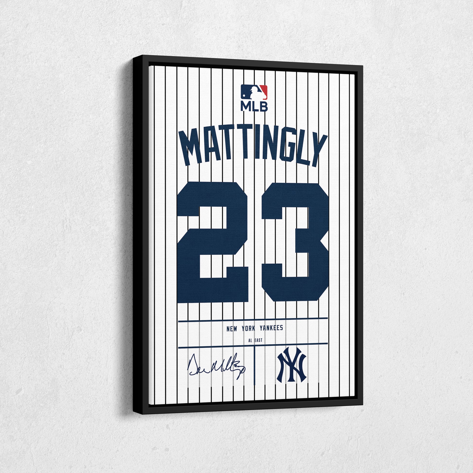 Don Mattingly Yankees Jersey Canvas Print | Wall Art Decor