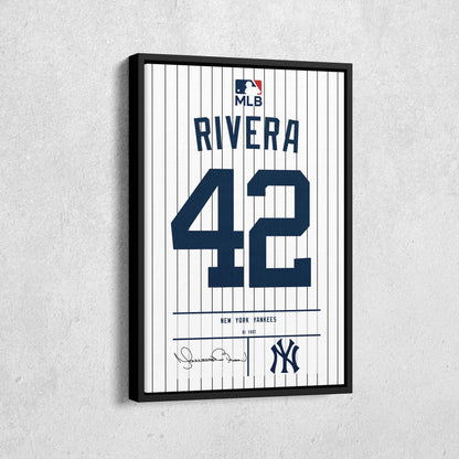 Mariano Rivera Yankees Jersey Canvas Print | Wall Art Decor