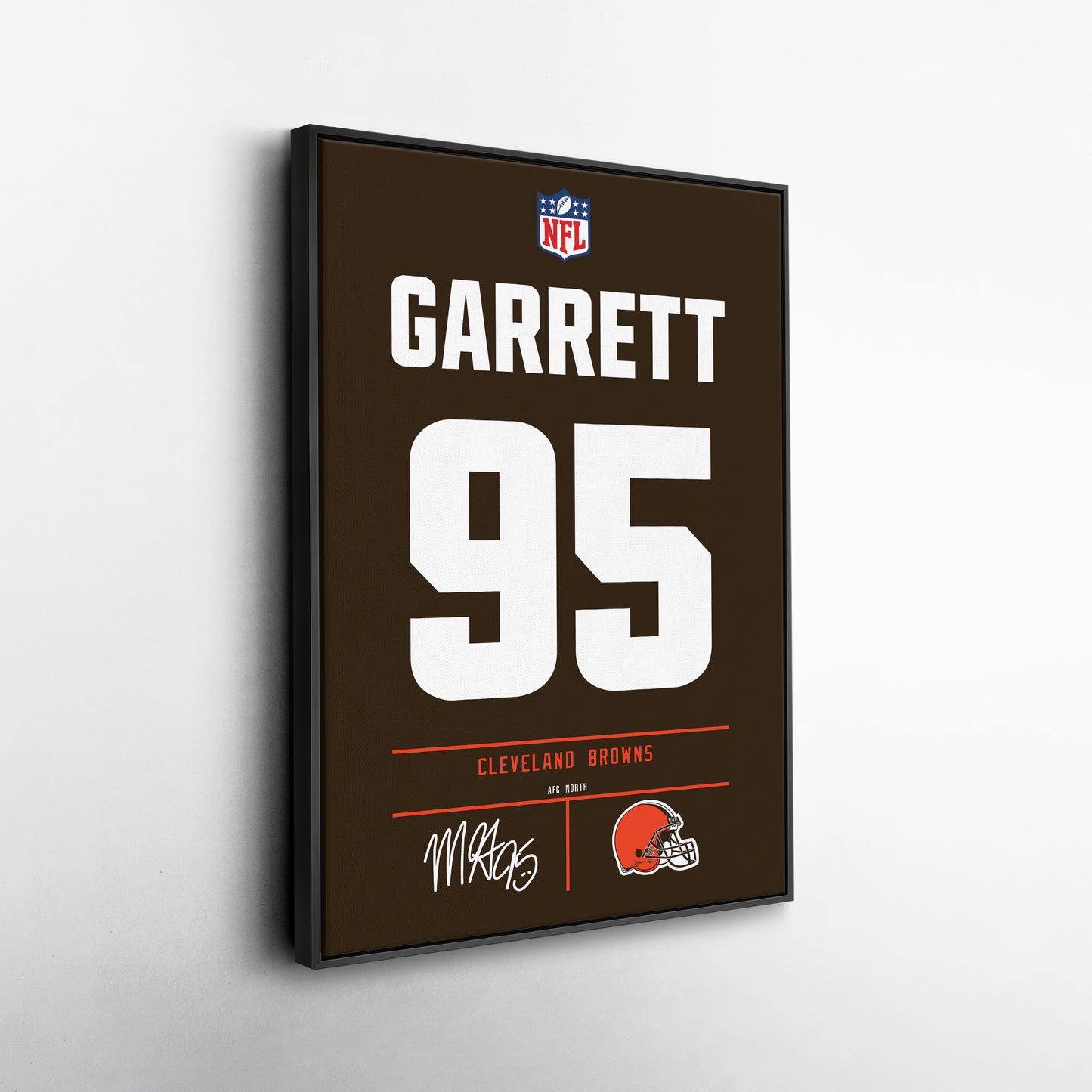 Myles Garrett Cleveland Browns Jersey Canvas Wall Art