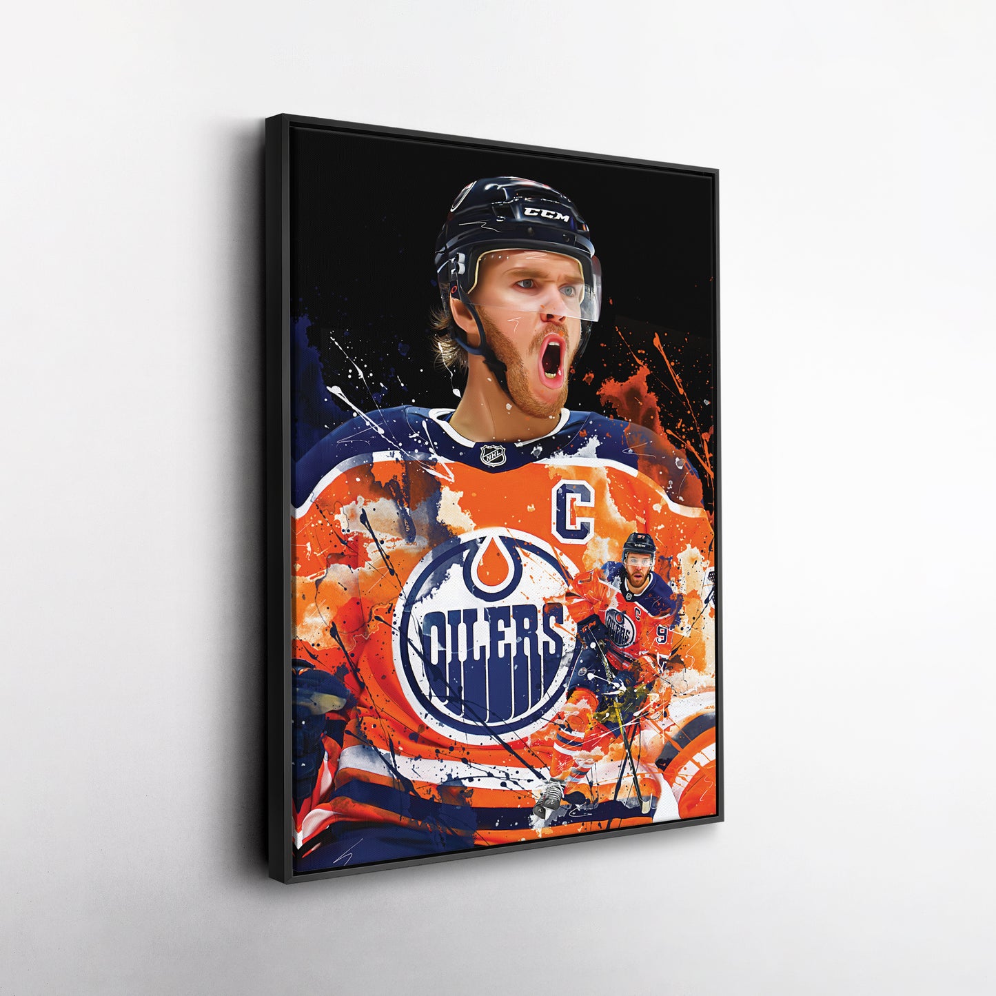 Connor McDavid Edmonton Oilers Canvas Print | NHL Hockey Wall Art