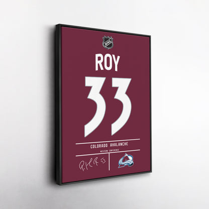 Patrick Roy Avalanche Jersey Canvas Print | Wall Art Decor