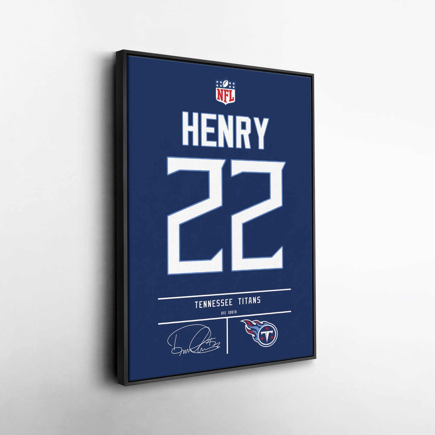 Derrick Henry Titans Jersey Canvas Print | Wall Art Decor