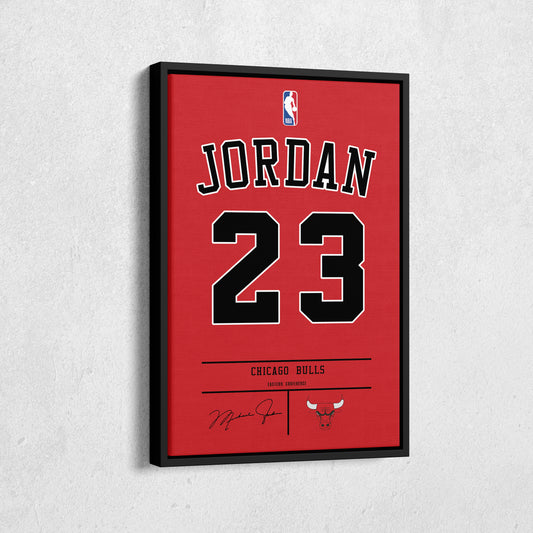 Michael Jordan Bulls Jersey Art