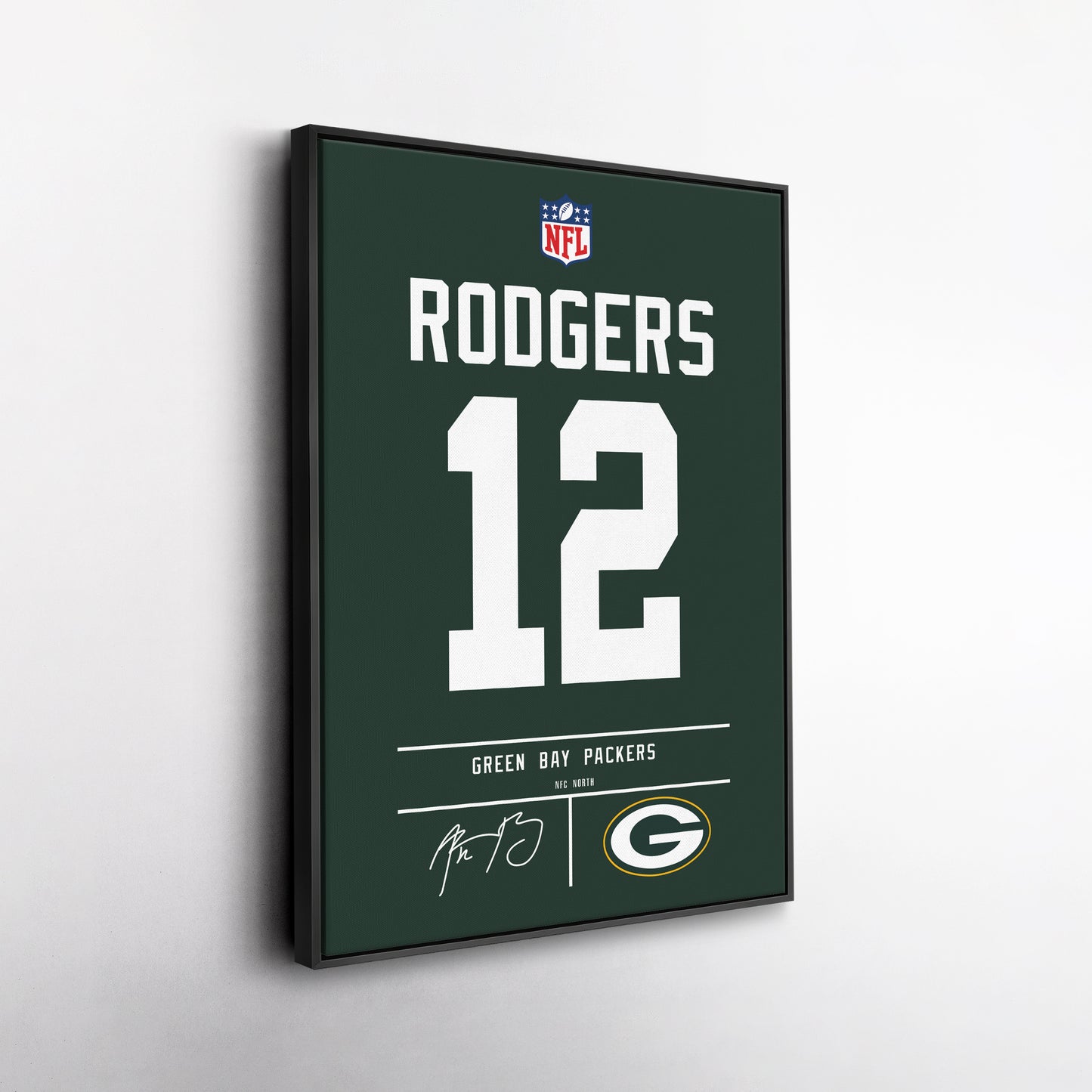 Aaron Rodgers Packers Jersey Canvas Print | Wall Art Decor