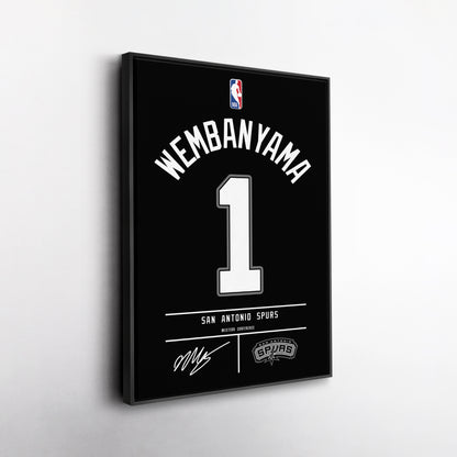 Victor Wembanyama Spurs Jersey Canvas Print | Wall Art Decor