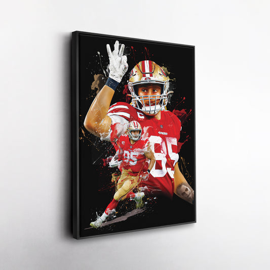 George Kittle 49ers Canvas Print | San Francisco Football Wall Art
