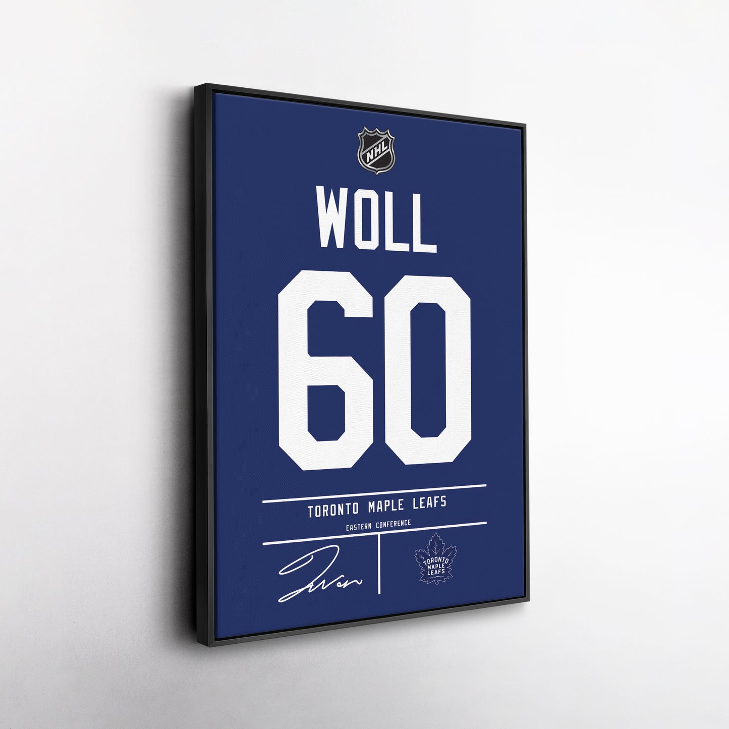 Joseph Woll Maple Leafs Jersey Canvas Print | Wall Art Decor
