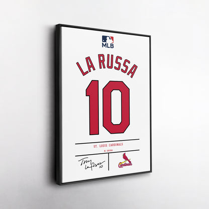 Tony La Russa St. Louis Cardinals Jersey Canvas Wall Art
