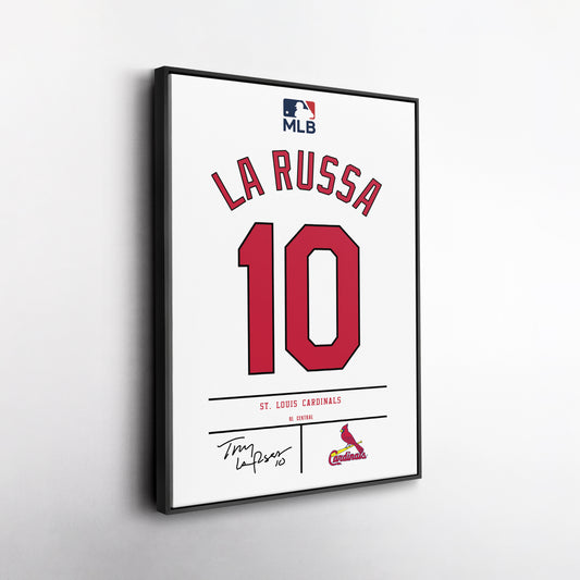 Tony La Russa St. Louis Cardinals Jersey Canvas Wall Art