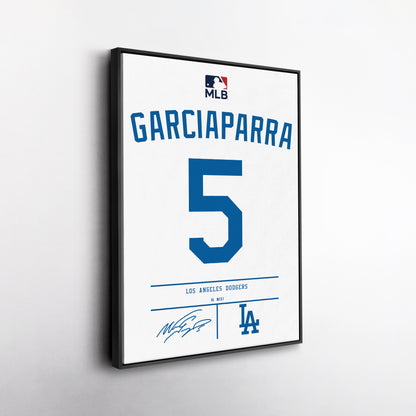 Nomar Garciaparra Dodgers Jersey Canvas Print | Wall Art Decor