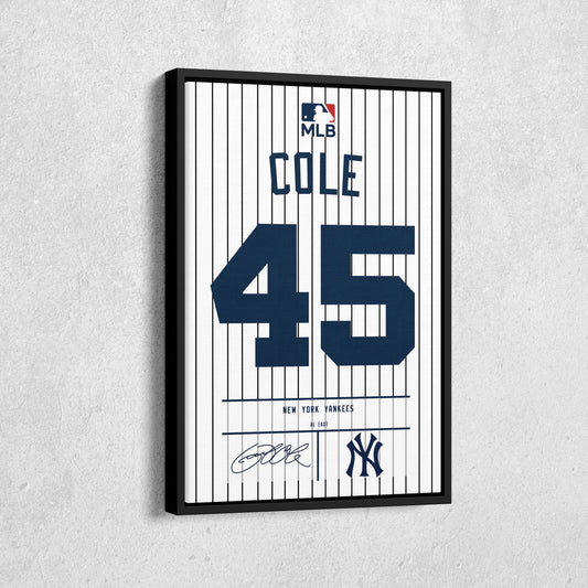 Gerrit Cole Yankees Jersey Canvas Print | Wall Art Decor