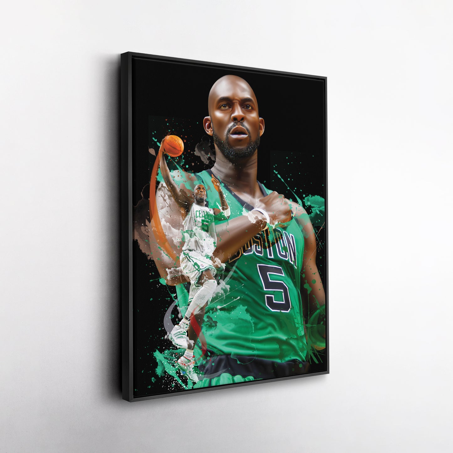 Kevin Garnett Celtics Canvas Print | Boston Basketball Wall Art