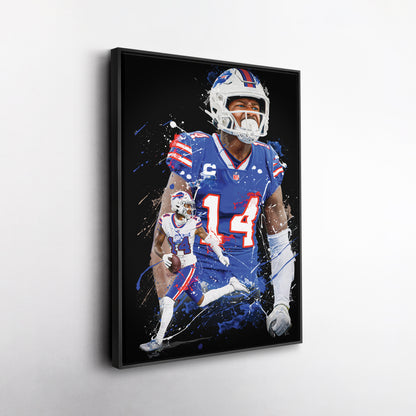Stefon Diggs Bills Canvas Print | Buffalo Football Wall Art