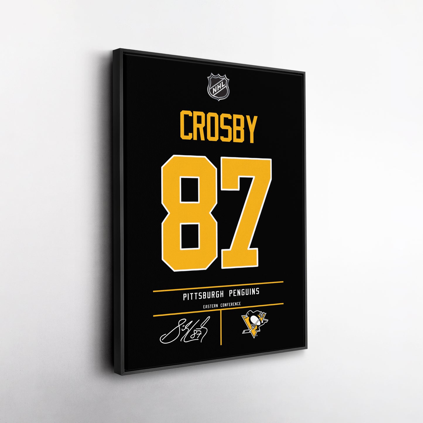 Sidney Crosby Penguins Jersey Canvas Print | Wall Art Decor