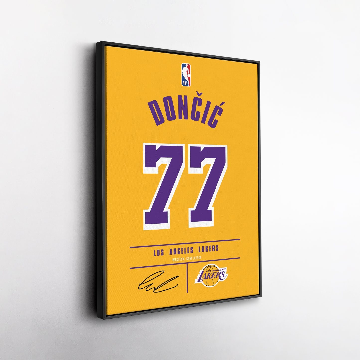 Luka Doncic Lakers Jersey Canvas Print | Wall Art Decor