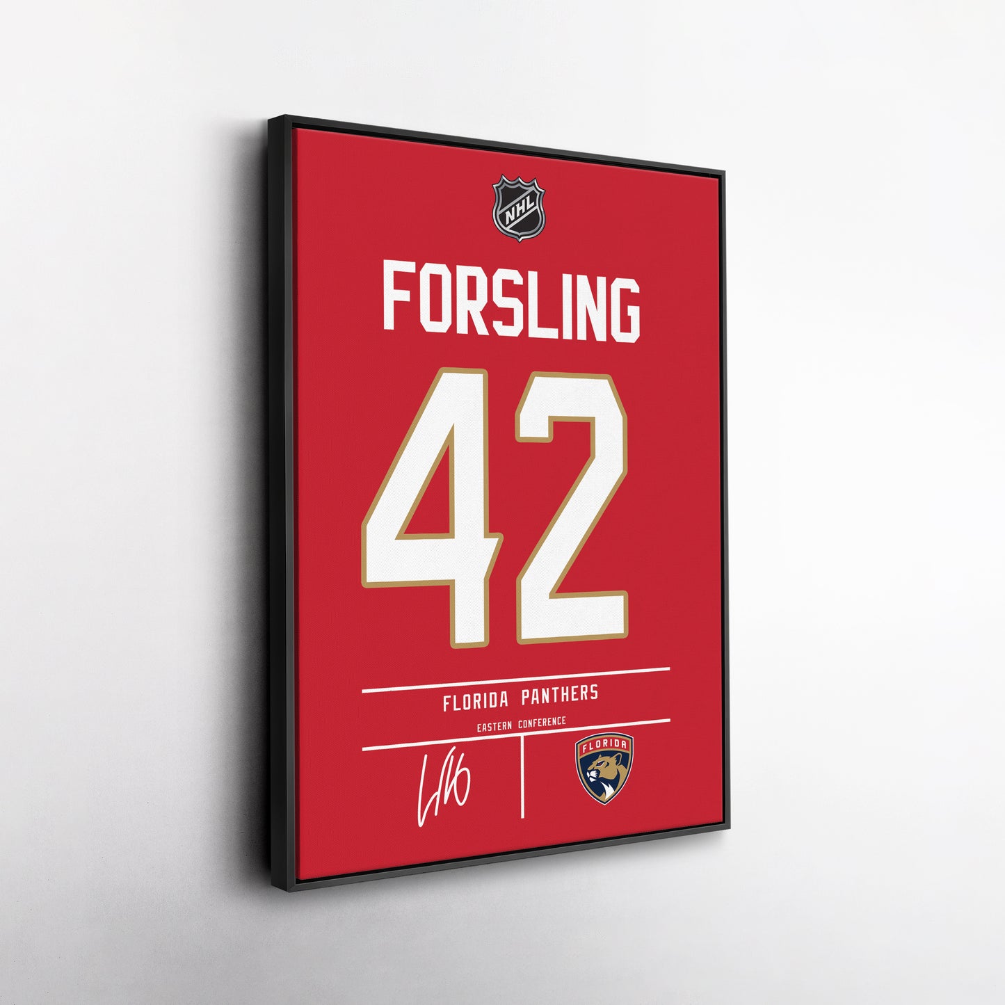 Gustav Forsling Panthers Jersey Canvas Print | Wall Art Decor