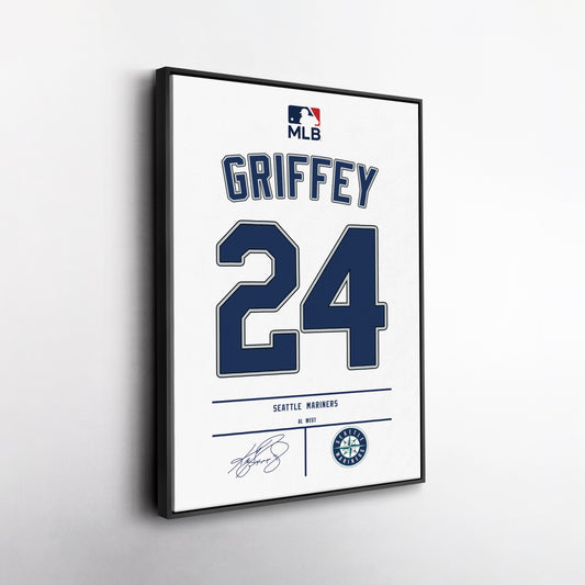 Ken Griffey Jr. Mariners Jersey Canvas Print | Wall Art Decor