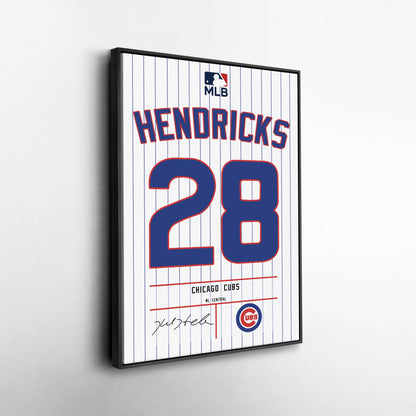 Kyle Hendricks Cubs Jersey Canvas Print | Wall Art Decor