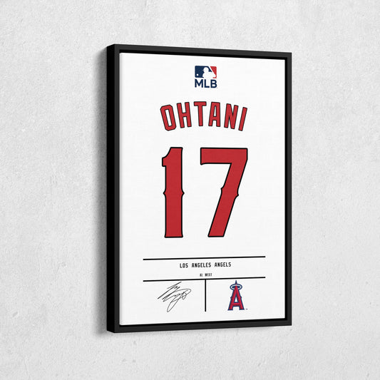 Shohei Ohtani Angels Jersey Canvas Print | Wall Art Decor