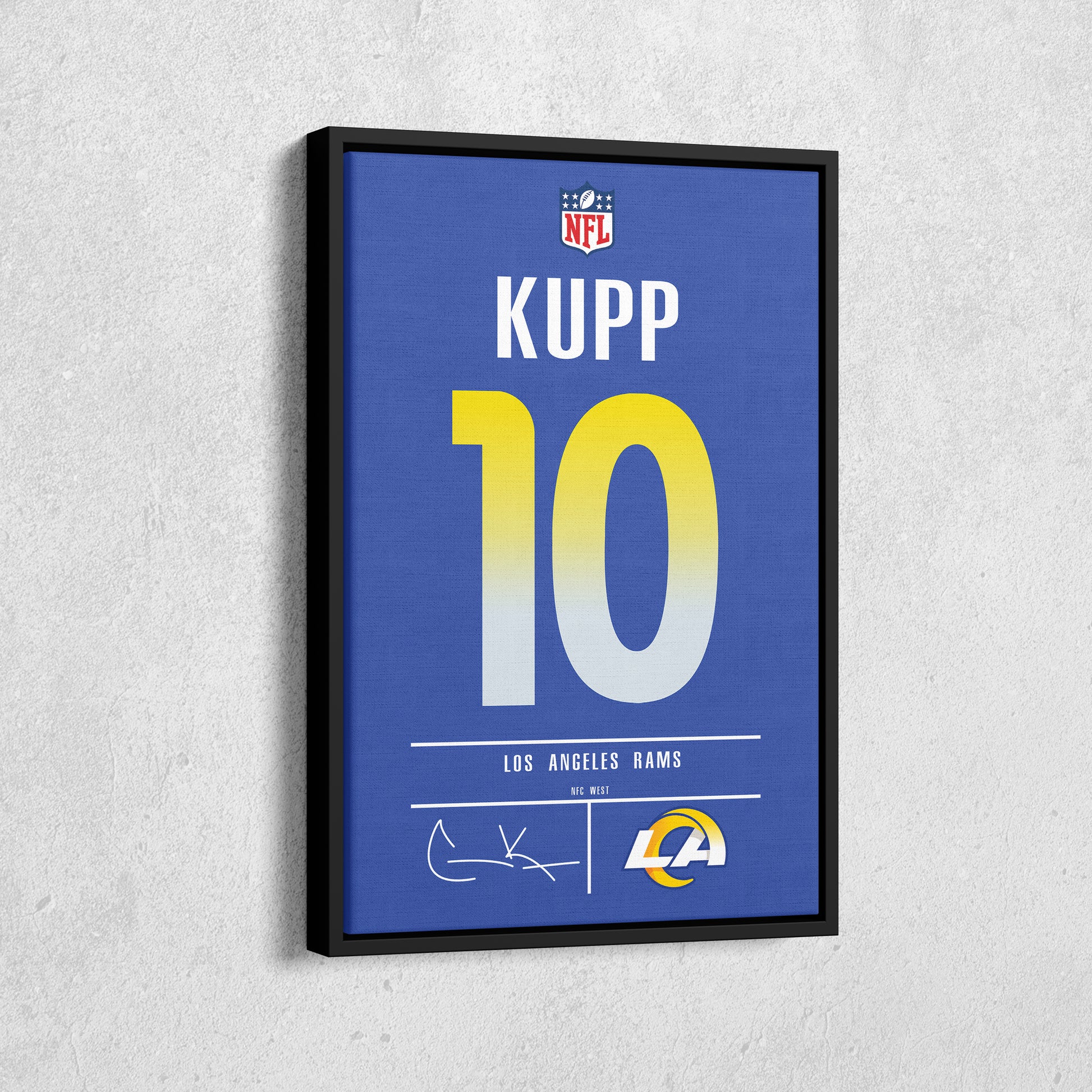 Cooper Kupp Rams Jersey Canvas Print | Wall Art Decor